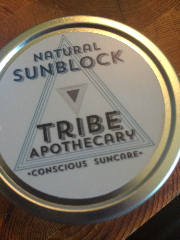 Customer Photo: Tribe Apothecary Sunblock label