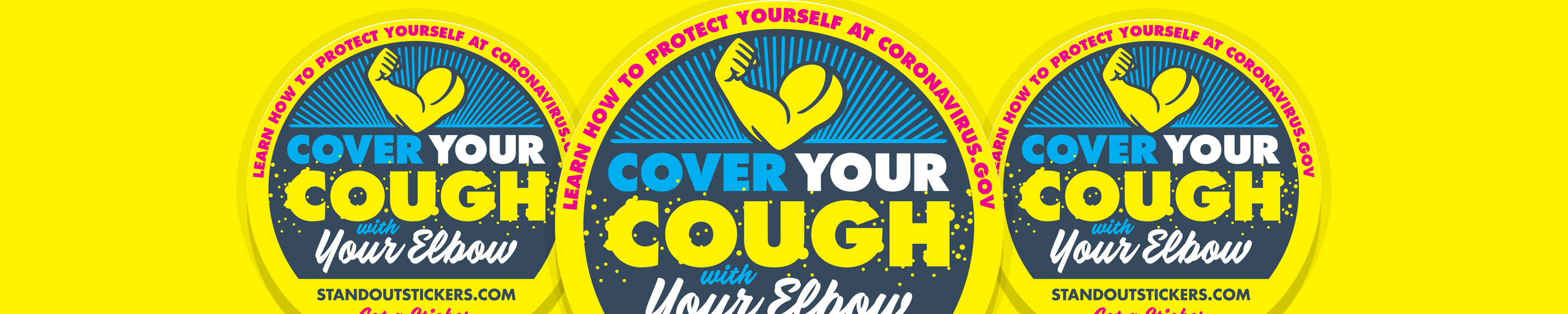 Cover Your Cough Sticker Cover Image