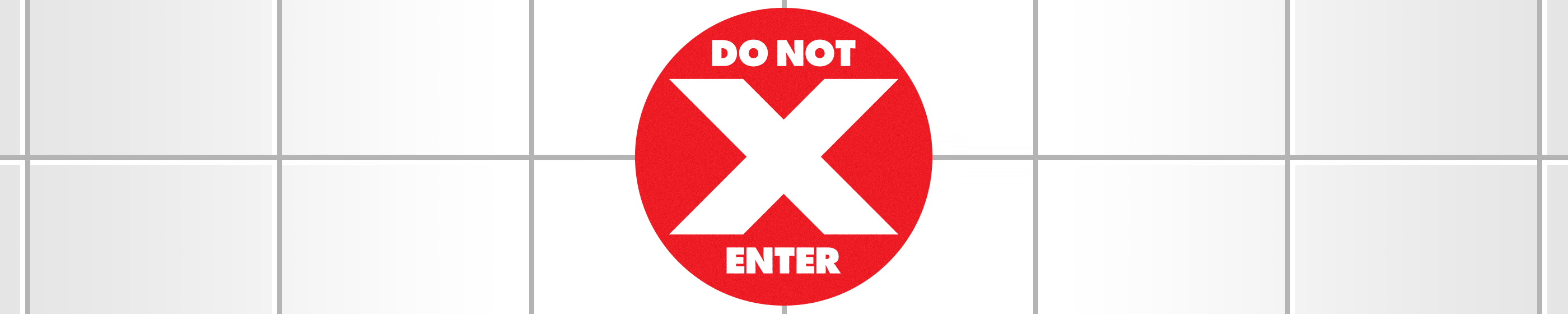 Do Not Enter Floor Decal Cover Image