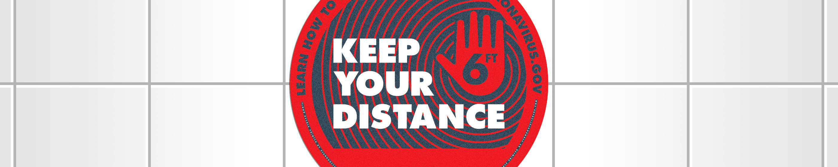 Keep Your Distance Floor Decal Cover Image