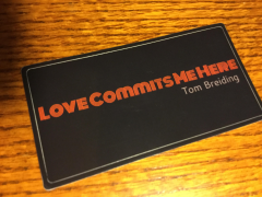 Customer Photo: Love Commits Me Here Stickers
